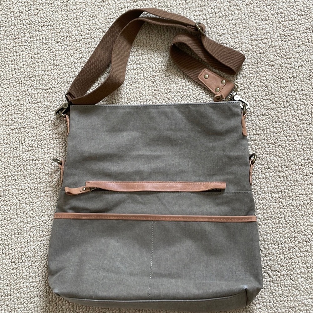 Ecosusi | Canvas Crossbody Bag | os - Picture 2 of 6